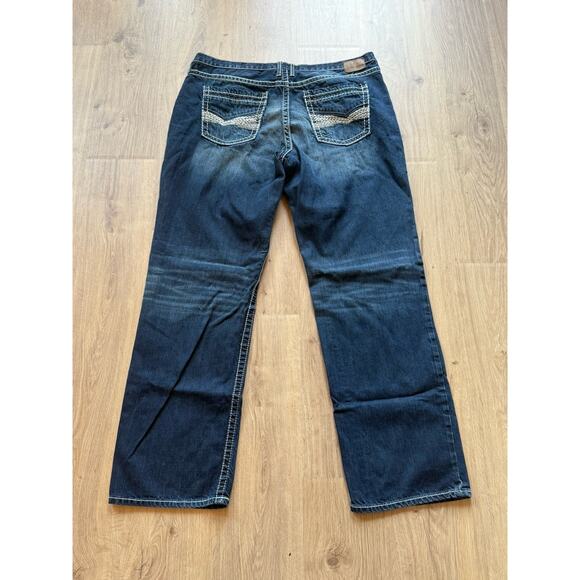 BKE Seth Distressed Straight Leg Jeans Men’s 42XL (42x34) Blue ABM1752 - Picture 12 of 12